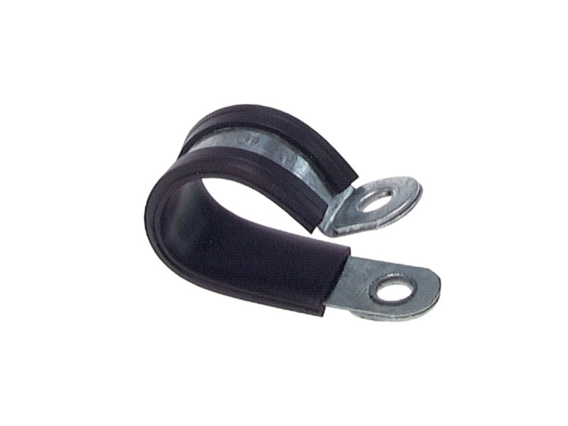 Gummiprofilierte Rohrschelle 28 mm Bandbreite 25 mm Befestigungsbohrung 10,4 mm 