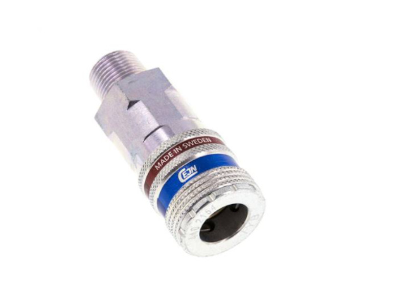 Sicherheits-Kupplungsdose mit AG R 3/8" tatsächliche Nennweite 10,4 mm