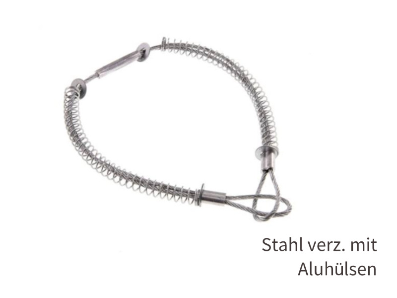 Schlauchsicherungskabel für Schlauch AD 35-75mm Länge ca. 90 cm Edelstahl