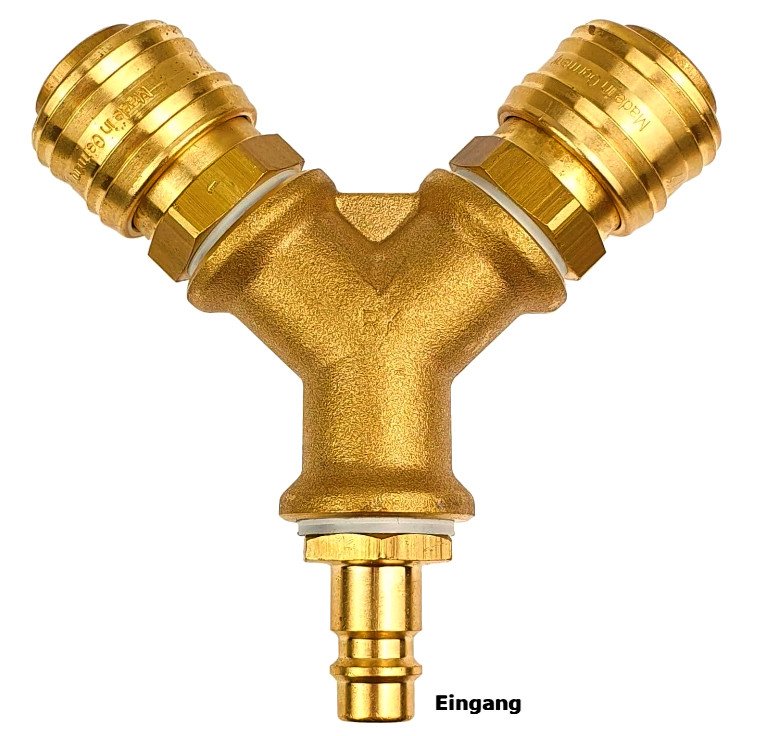 2-fach Luftweiche mit K-Stecker und K-Dosen NW 7,2