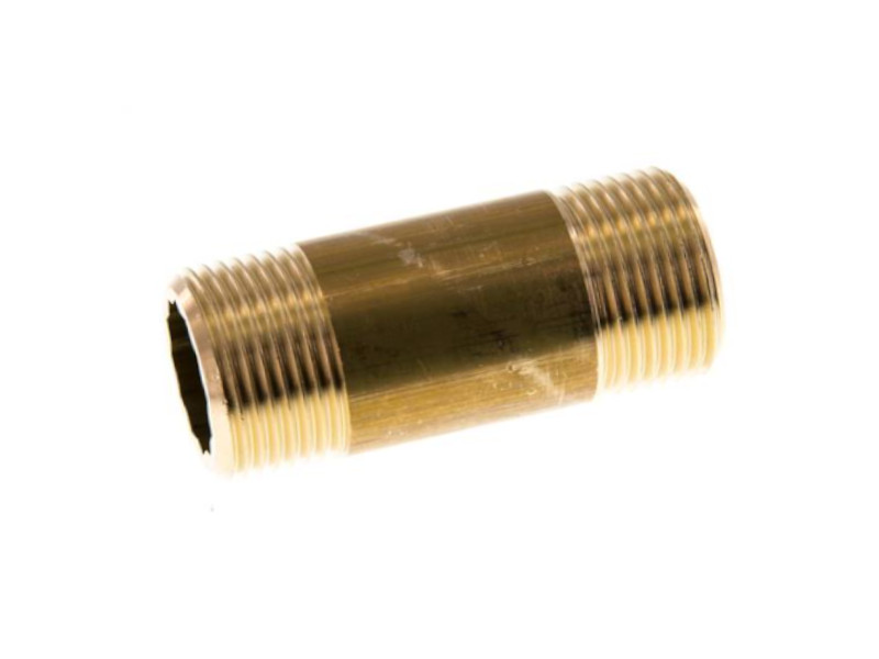 Rohrnippel Messing PN 16 bar AG G 3/4" 