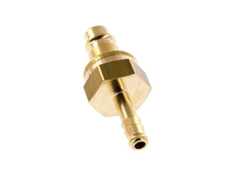 Sicherheitskupplungs-Stecker mit Schlauchanschluss