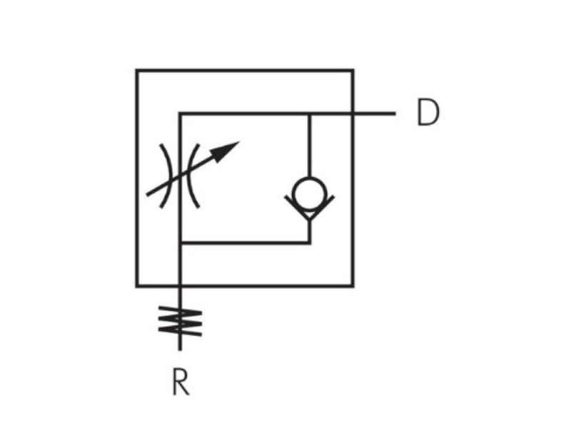 IQS-Drosselrückschagventil AG R 1/2" - 10 mm zuluftregelnd 