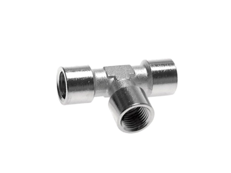 T-Verschraubung IG G 1/8" Messing vernickelt