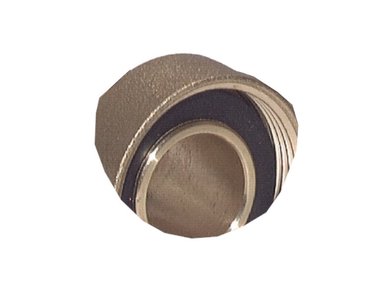 Standrohrverschraubung AG G 3/4" - 19 mm flach dichtend mit O-Ring und Flügelmutter Messing