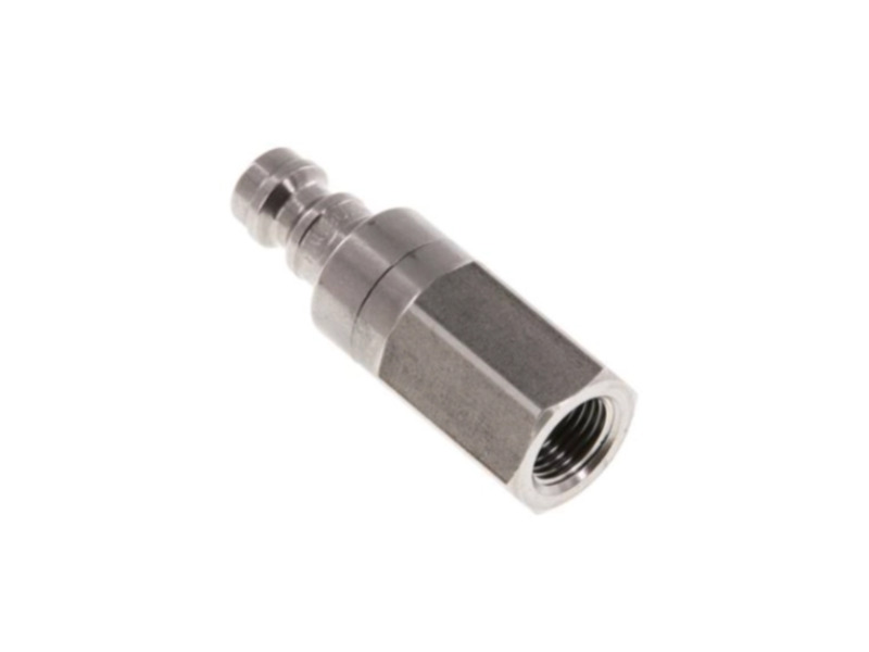 Kupplungsstecker beidseitig absperrend IG G 1/4" NW 5 Edelstahl 1.4305