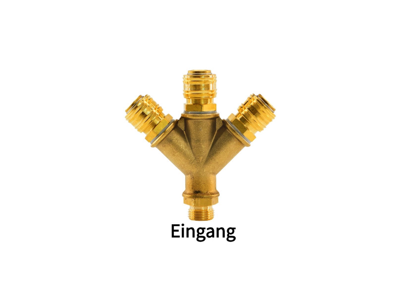 3-fach Luftweiche Eingang: AG G 1/4" Ausgang: 3x Kupplungsdosen NW 7,2