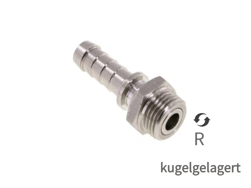 AG R zöllig kegelig Edelstahl drehbar kugelgelagert 