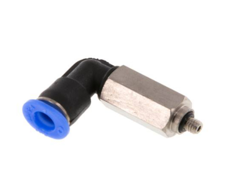 90° Winkel Steckverschraubung lang IQS-Mini