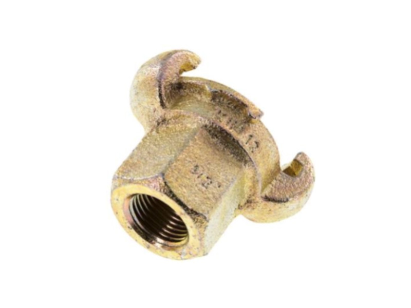 Kompressorkupplung DN 17 IG  Rp 1" Klauenweite 42mm Dichtung Messing Stahl verzinkt