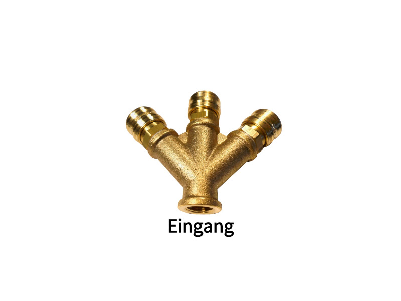 3-fach Luftweiche Eingang: IG G 1/2" Ausgang: 3x Kupplungsdose NW 7,2