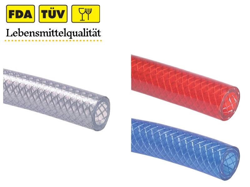 PVC-Schlauch mit Gewebeeinlage 19x26 mm transparent 