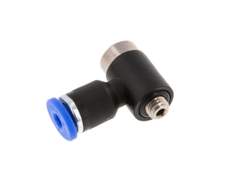 90° Winkel Steckverschraubung IG M5 - 4mm IQS-Standard