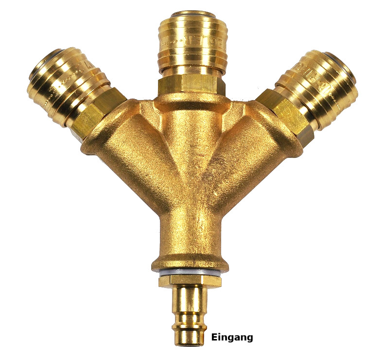3-fach Luftweiche mit K-Stecker und K-Dosen NW 7,2