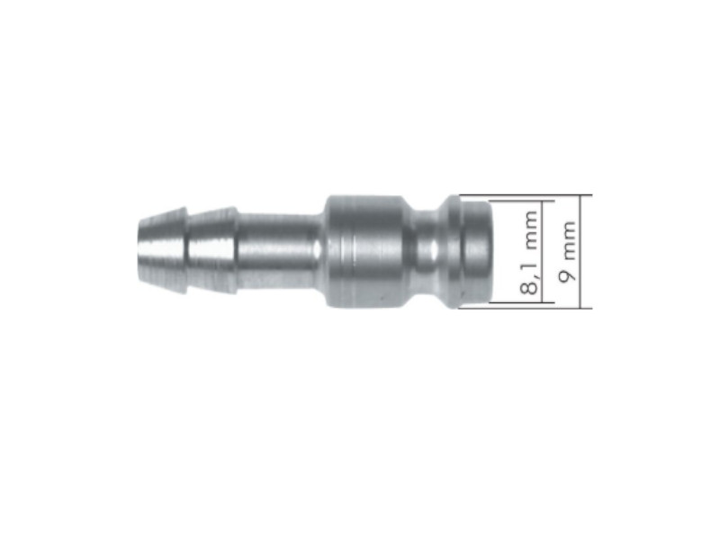 Kupplungsstecker AG G 1/4" NW 5 Edelstahl 1.4305