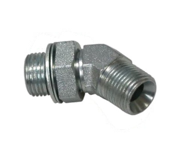 Einstellbare Winkel-Einschraubverschraubung 45° AG G 1/8" - AG G 1/4 WD