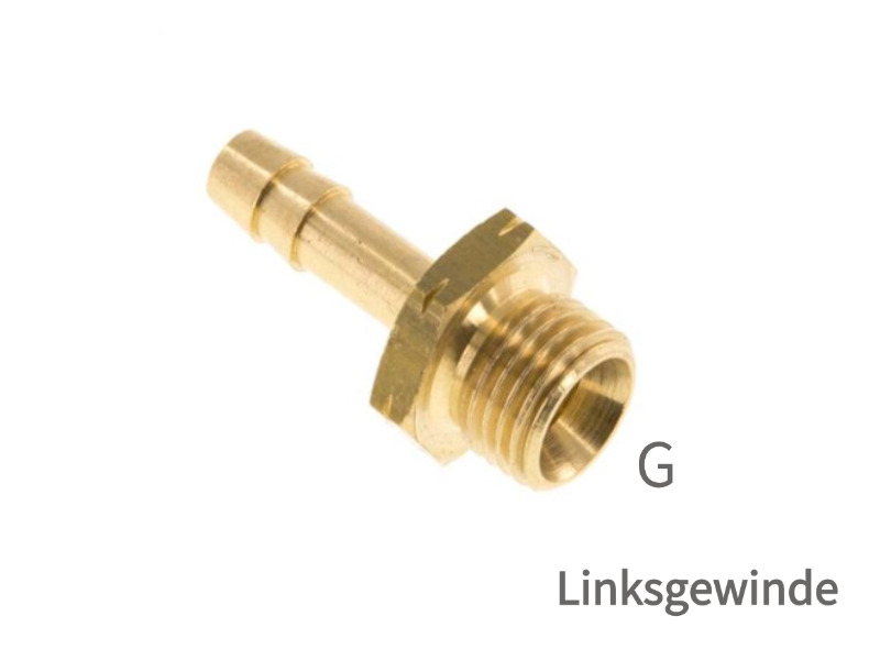 AG G zöllig zylindrisch Messing Linksgewinde