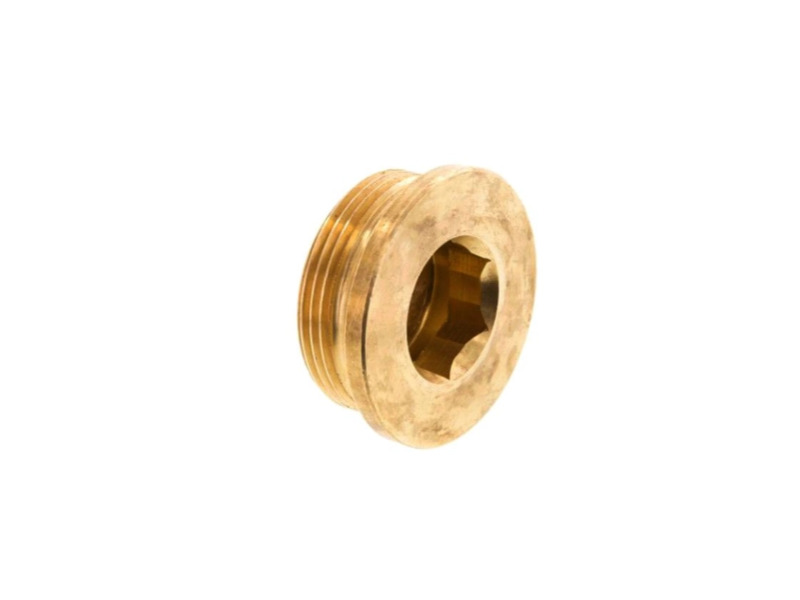 Verschlussschraube AG G 3/4" mit Innensechskant Messing ohne O-Ring