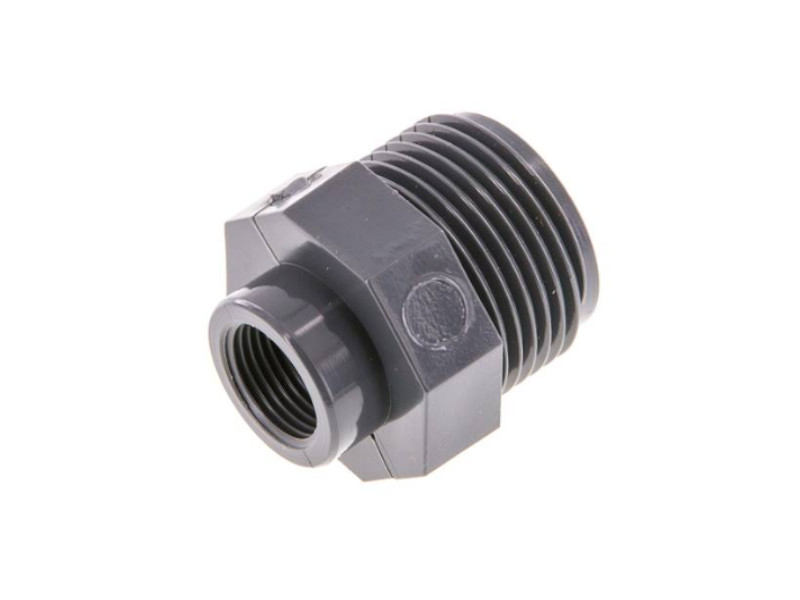 Reduziernippel  AG G 1" - IG Rp 3/8" PVC-U
