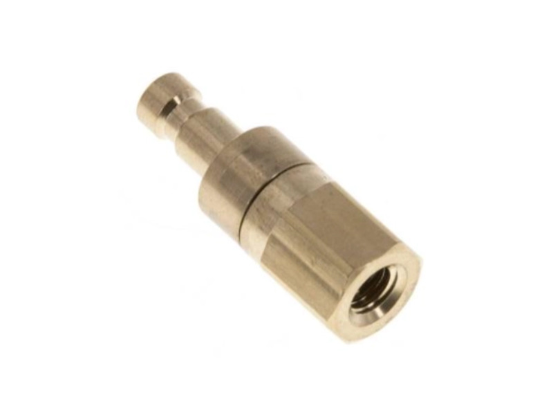 Kupplungsstecker beidseitig absperrend IG M 5 NW 2,7 Messing