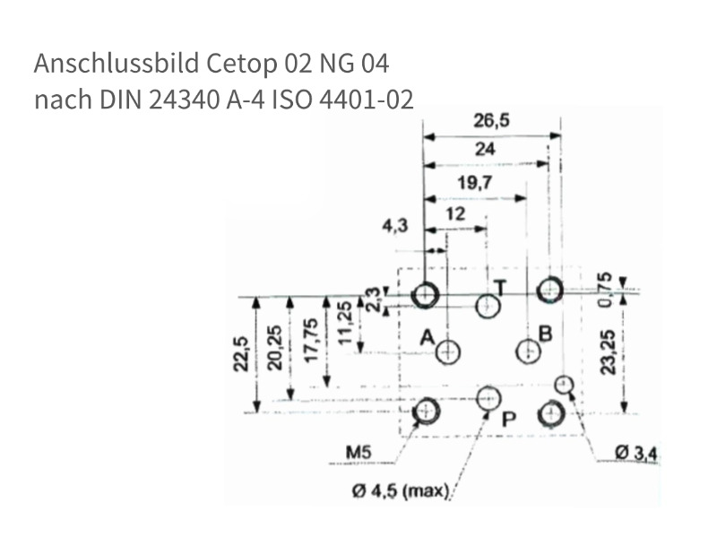4/3-Wege Cetop Ventil NG 04 Nennspannung 24 V DC Kolbentyp SA3