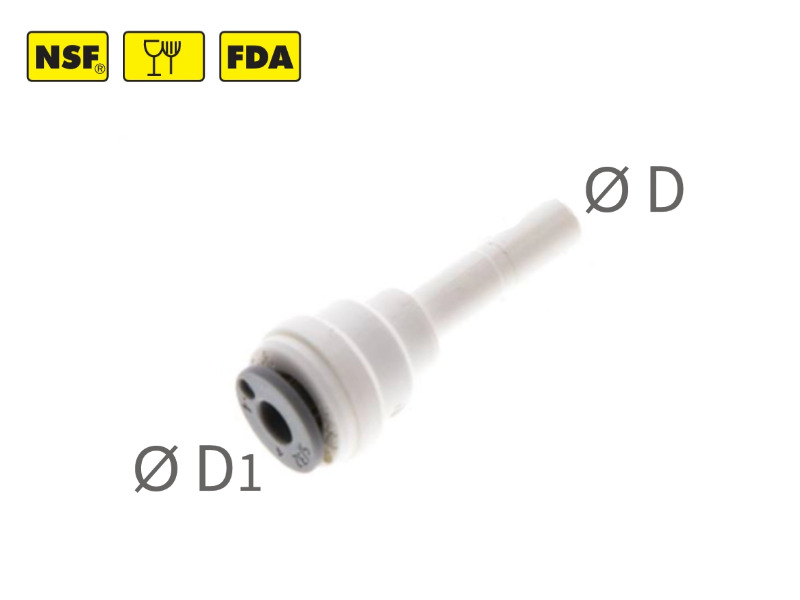 Gerader Steckverbinder mit Stecknippel IQS-LE (Inch)