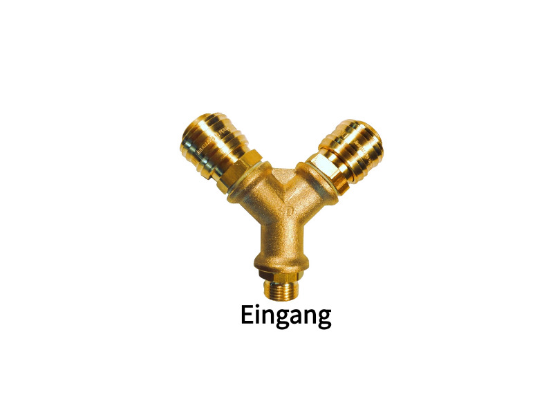 2-fach Luftweiche Eingang: AG G 1/2" Ausgang: 2x Kupplungsdosen NW 7,2