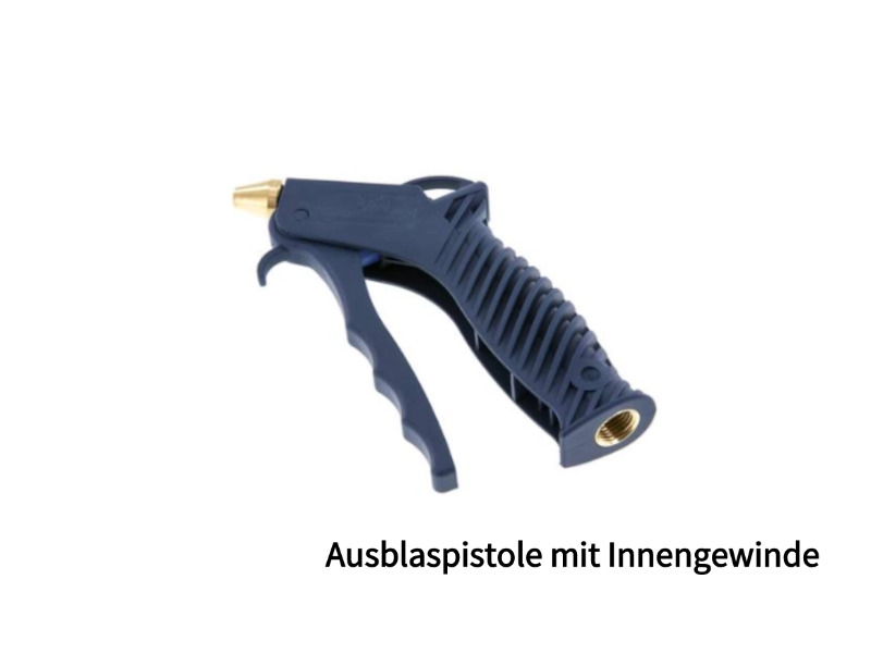 dosierbare Ausblaspistole Schlauchanschluss 6 mm mit Kurzdüse Ø 1,0 mm Kunststoff