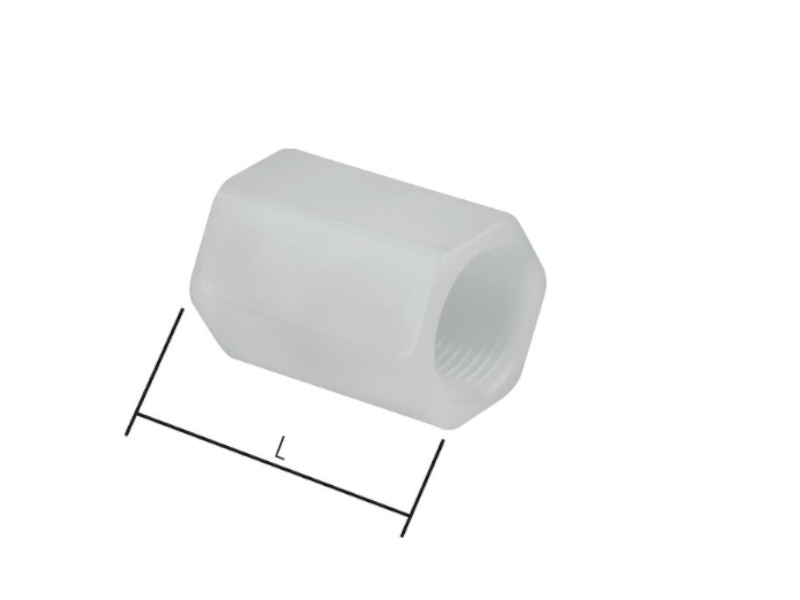 Muffe IG G 1/4" - IG G 1/4" Polypropylen