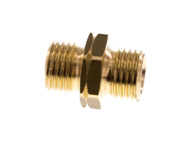 Doppelnippel Rechtsgewinde AG G 3/4" - Linksgewinde AG G 3/4" Messing