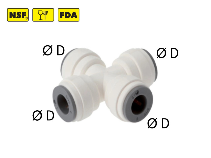 Kreuz-Steckverbinder IQS-LE (metrisch)