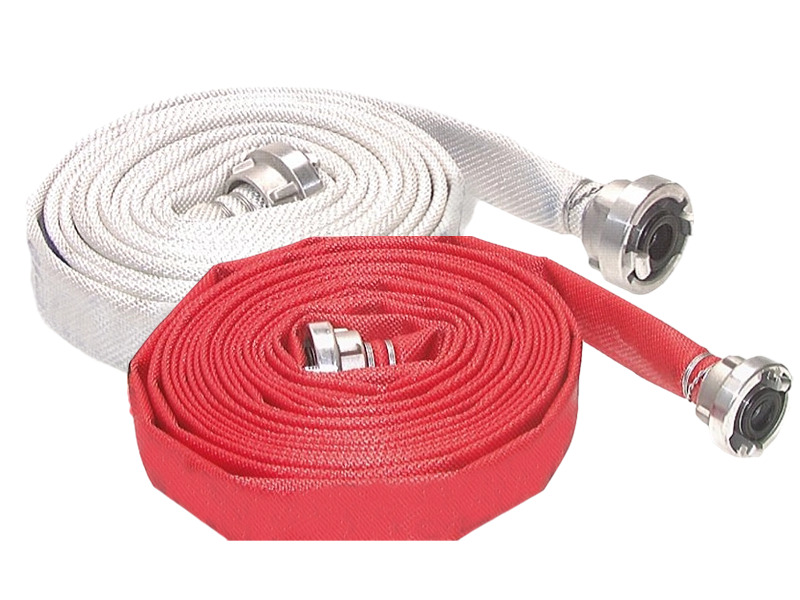 Feuerlöschschlauch rot ID 52mm Länge 5m Storz-Kupplung 52-C Knaggenabstand 66mm