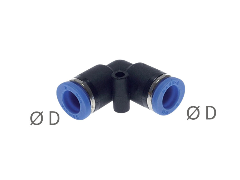 Winkel-Steckverbinder 6mm - 6mm IQS Standard