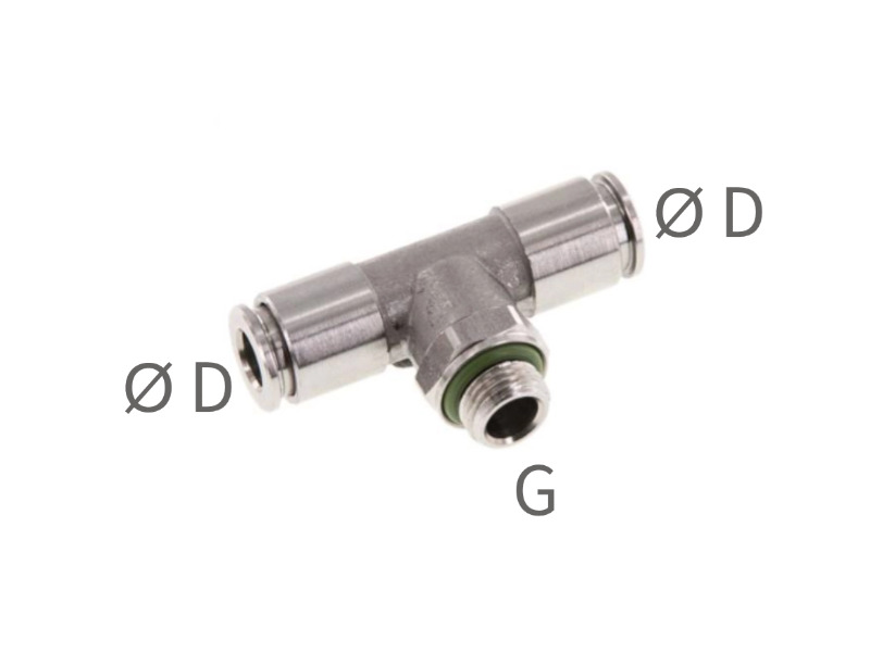 TE-Steckverschraubung AG G 1/4" - 8 mm - 8 mm IQS-ES