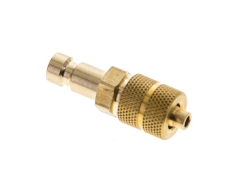 Kupplungs-Stecker mit Überwurfmutter NW 2,7 