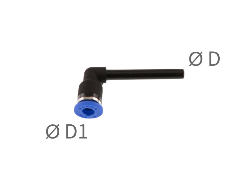 90° Winkel Steckverbinder mit Stecknippel IQS-Mini