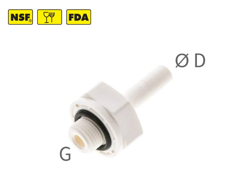 Steckanschluss-Einschraubtülle AG G  IQS-LE (metrisch)