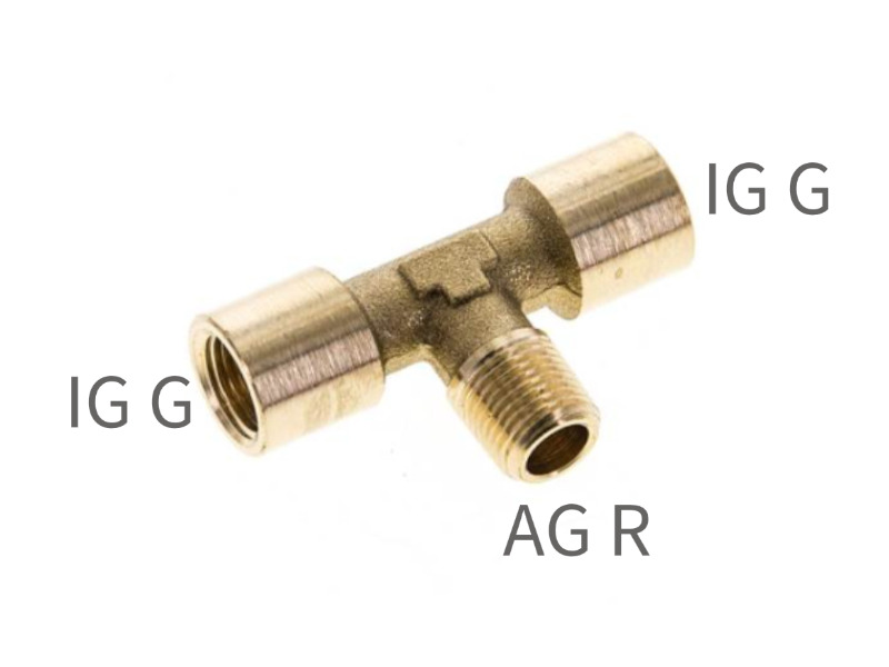 IG G - AG R - IG G Messing (geschmiedet)