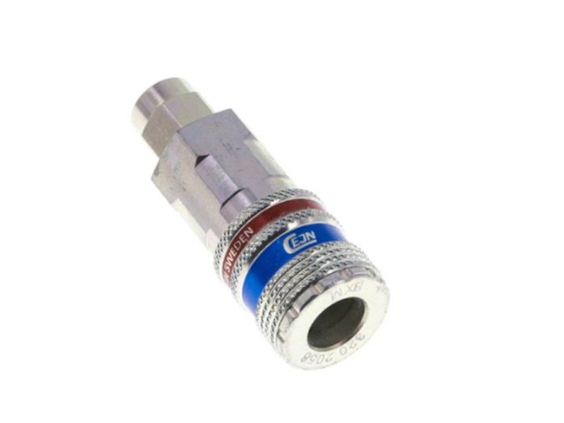 Sicherheitskupplungs-Dose mit ÜWM 8x5 mm NW 7,6 Stahl verzinkt CEJN (Stream-Line)