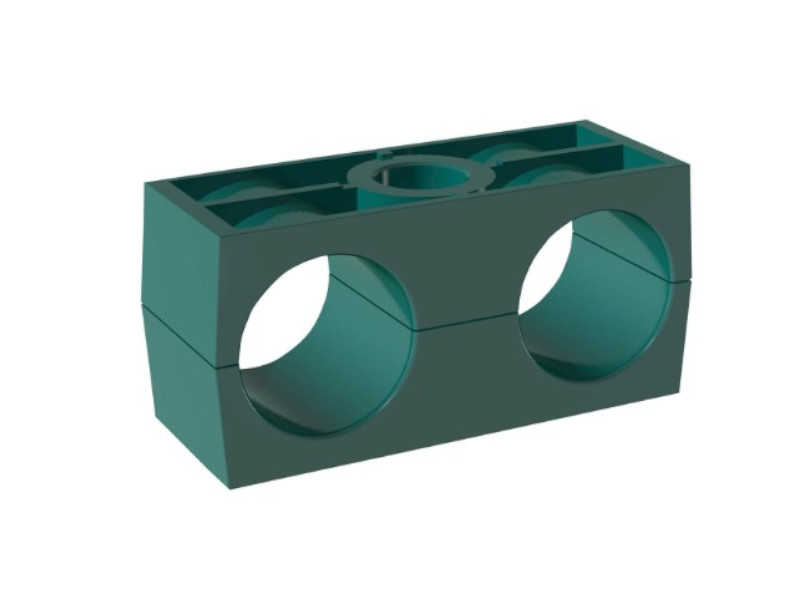 Standard Schellenkörper doppelt glatt grün PP