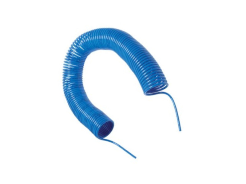 Polyamid-Spiralschlauch10x8mm Arbeitslänge 7,5m blau