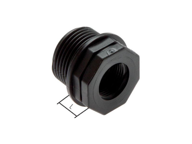 Reduziernippel AG G 1 1/2" - IG G 1 1/4" Polypropylen 