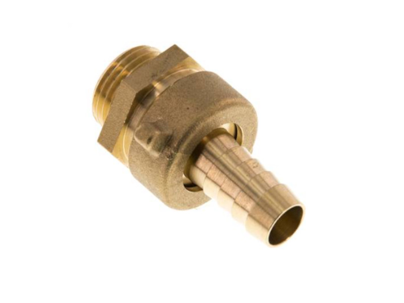 Standrohrverschraubung AG G 3/4" - 19 mm flach dichtend mit O-Ring und Flügelmutter Messing