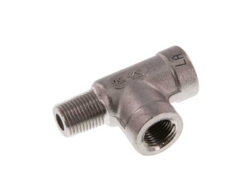 L-Einschraubverschraubung AG R 1/2" - IG Rp 1/2" - IG Rp 1/2" Edelstahl 1.4408