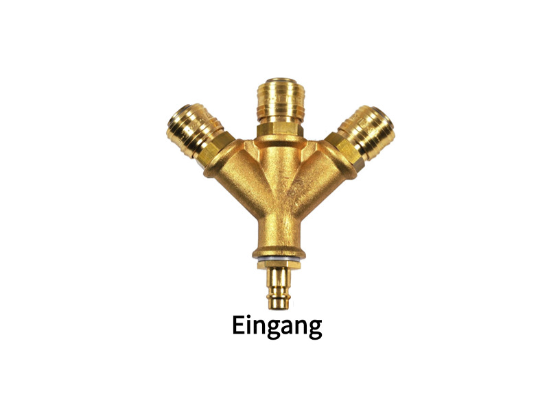 3-fach Luftweiche Eingang: Stecker NW 7,2 Ausgang: 3 x Kupplungsdose NW 7,2