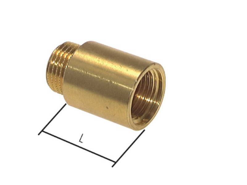 Gewindeverlängerung mit Innenvielkant AG/IG G 1/2" Länge 80 mm Messing