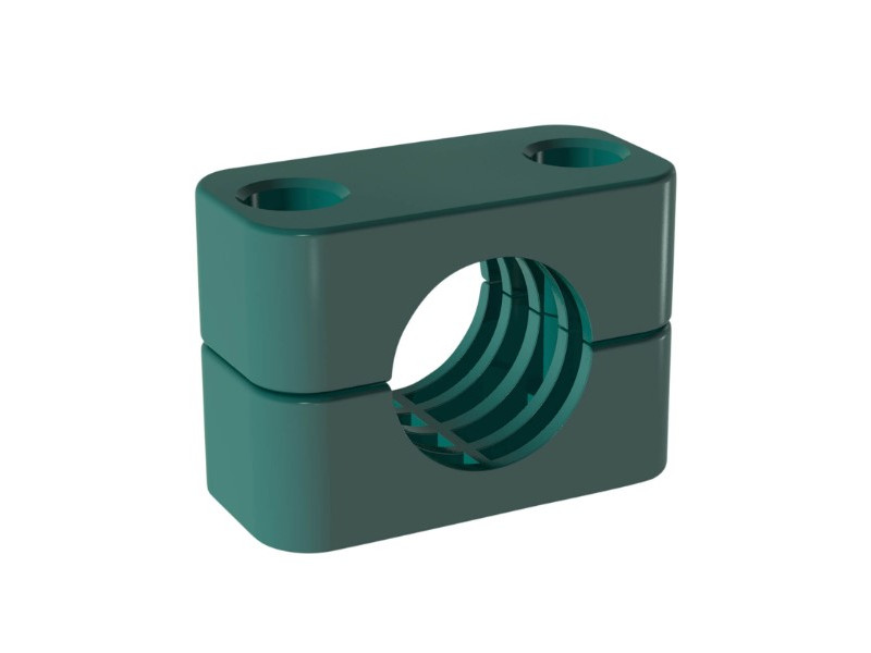 Standard Schellenkörper einfach gerippt grün PP 