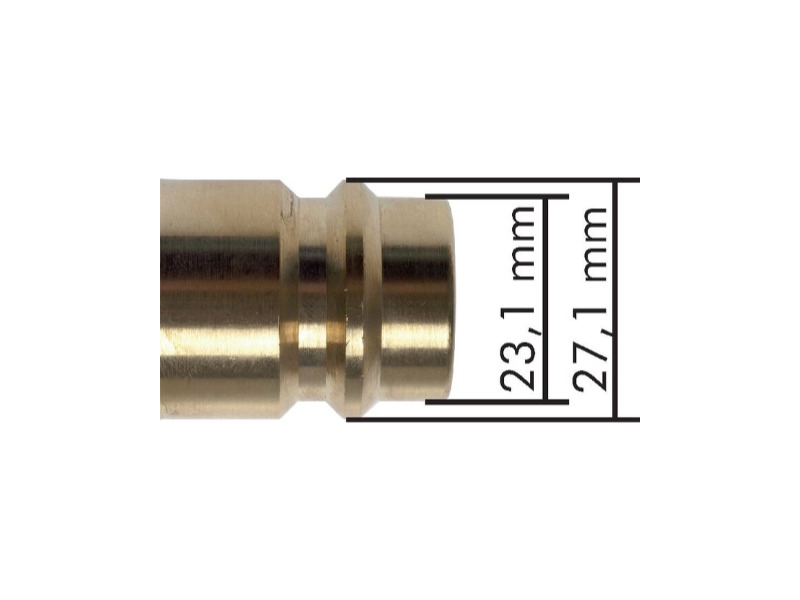 Kupplungsdose für Secker mit und ohne Absperrung IG G 3/4" NW 19 Messing vernickelt