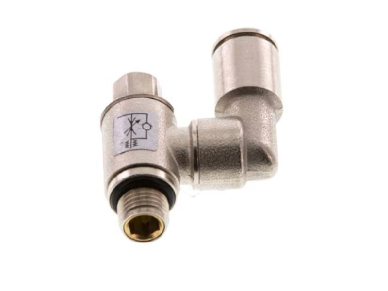 kompakt mit Schlitzschraube abluftregelnd Gerade Form AG G 1/8" - 8mm IQS-MSV
