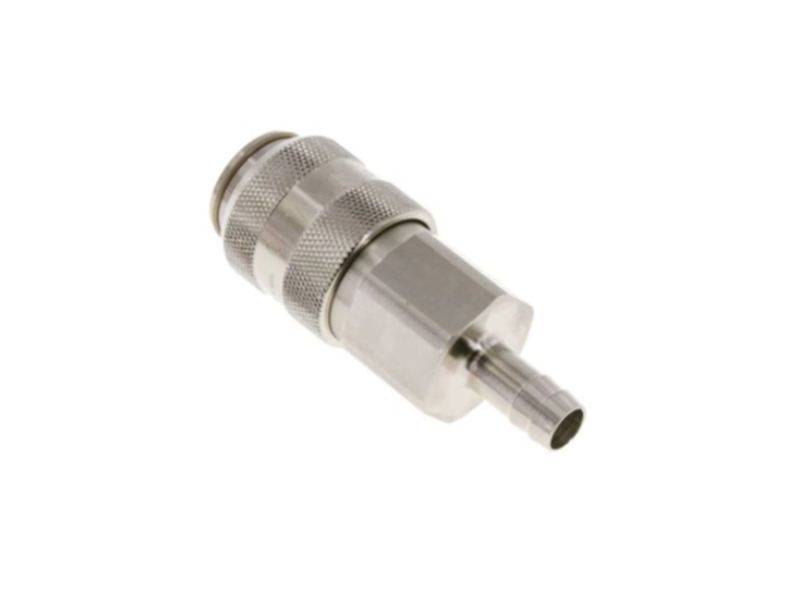 Kupplungsdose mit Schlauchtülle 25 mm NW 15 Messing vernickelt